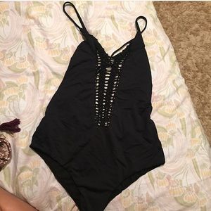 Black billabong one piece